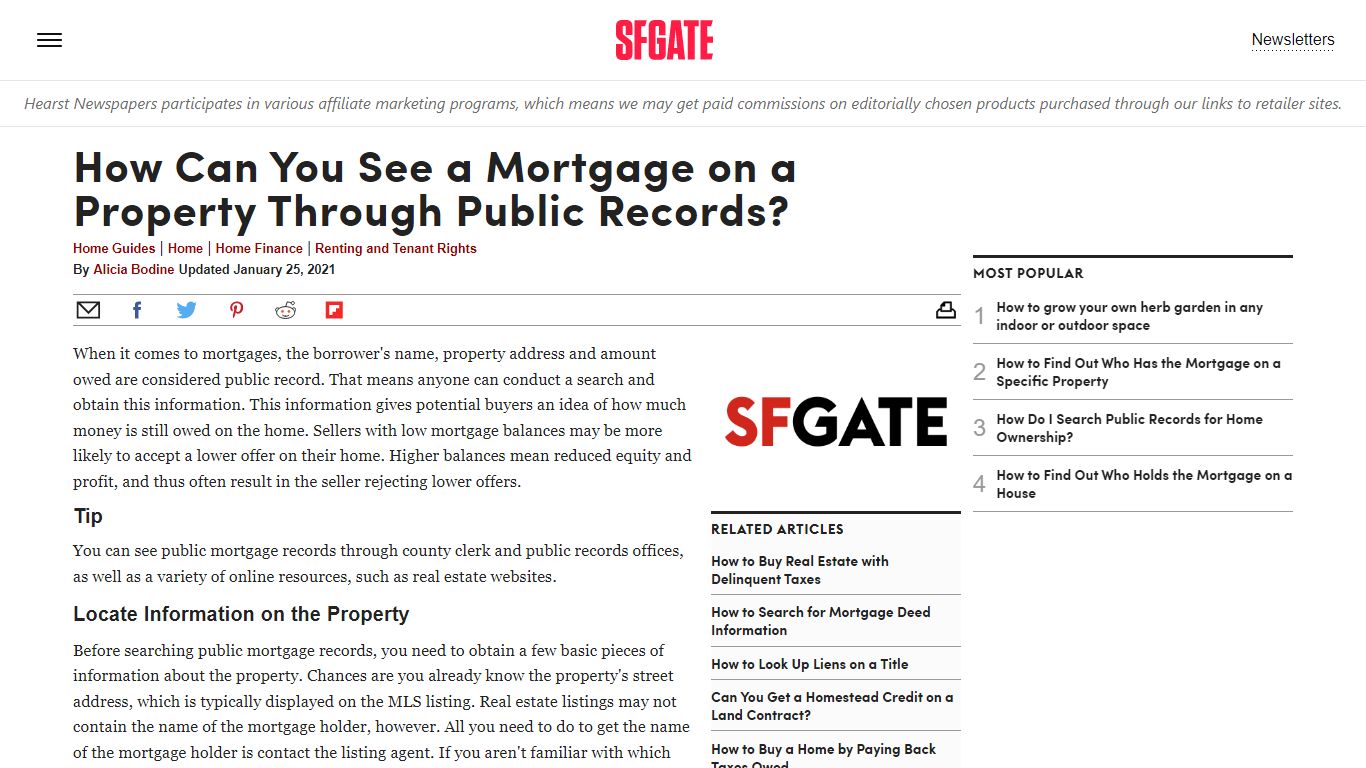 How Can You See a Mortgage on a Property Through Public Records ...